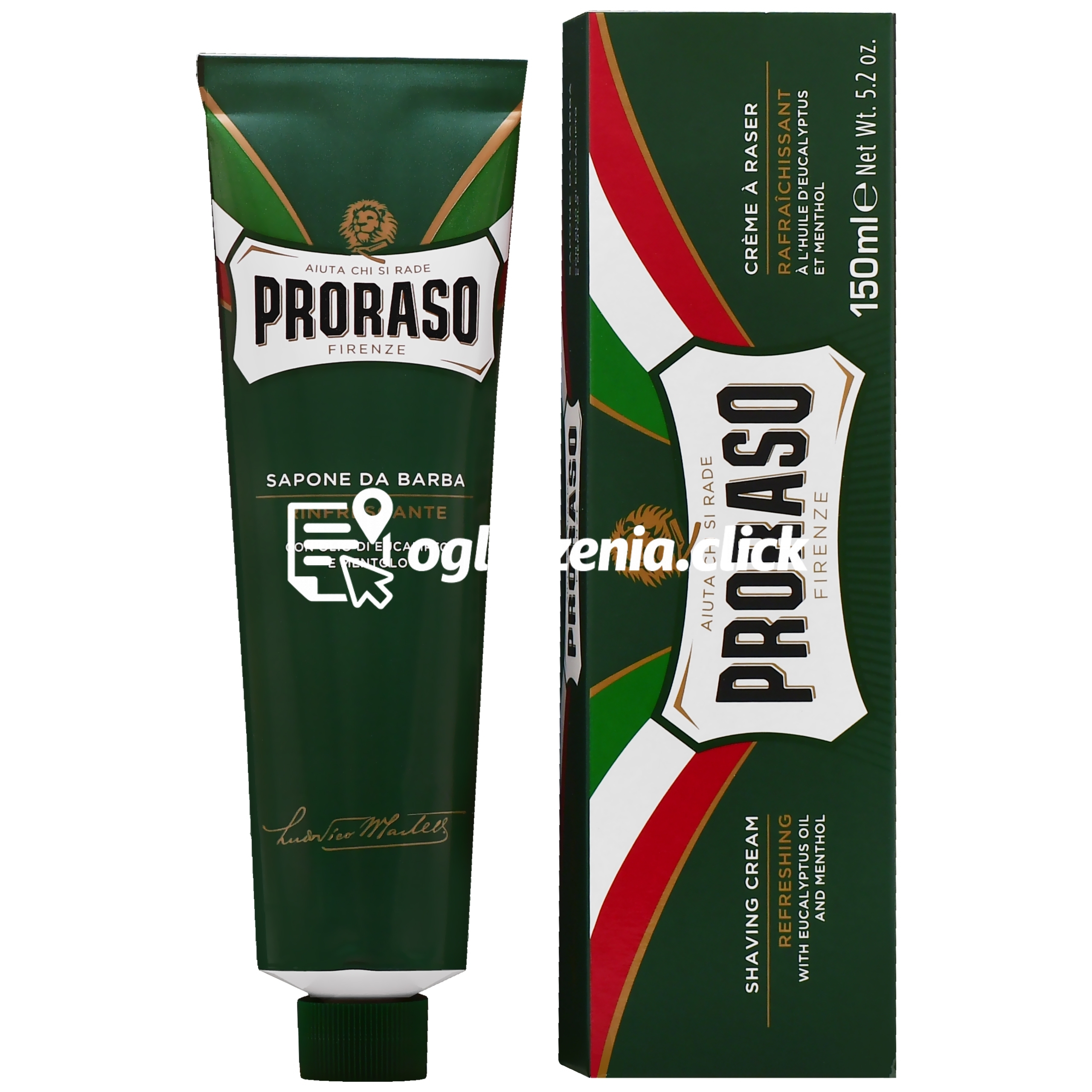 Zdjęcie produktu Proraso Refreshing Shaving Soap - eukaliptusowe mydlo do golenia, 150ml