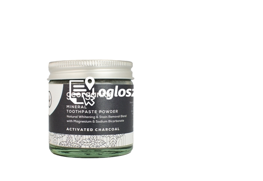 Zdjęcie produktu Proszek do czyszczenia zebów, naturalny sklad, do codziennej pielegnacji, z aktywnym weglem, 60 ml