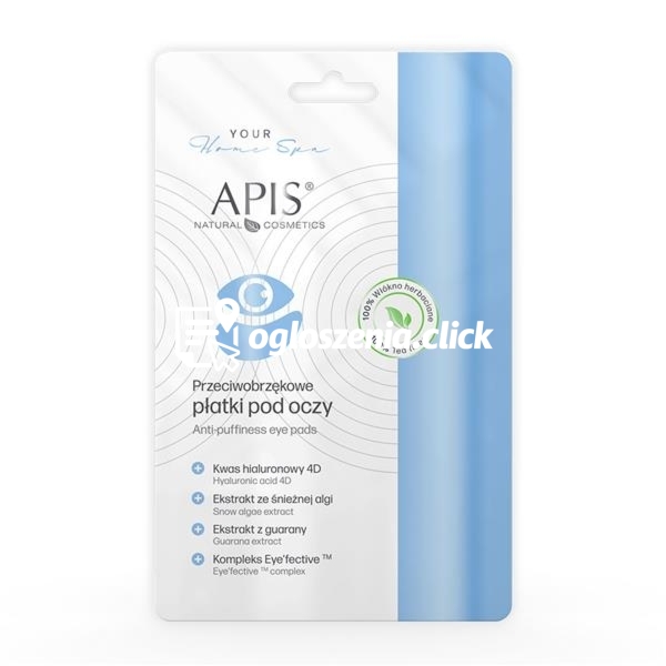 Zdjęcie produktu Przeciwobrzekowe platki pod oczy - Apis - 1 para