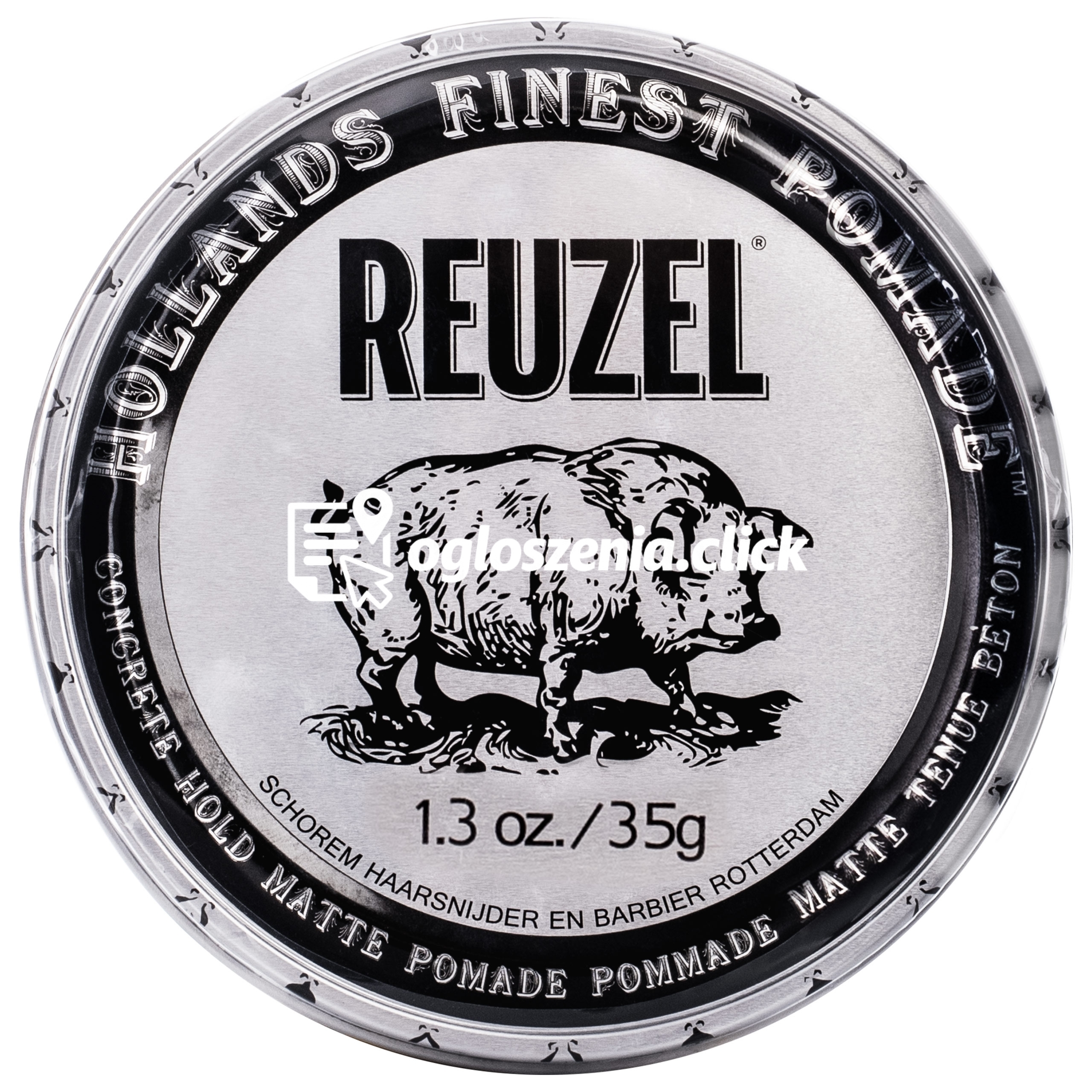 Zdjęcie produktu Reuzel Concrete Hold Matte Pomade - bardzo mocna matowa pomada do wlosów, 35g