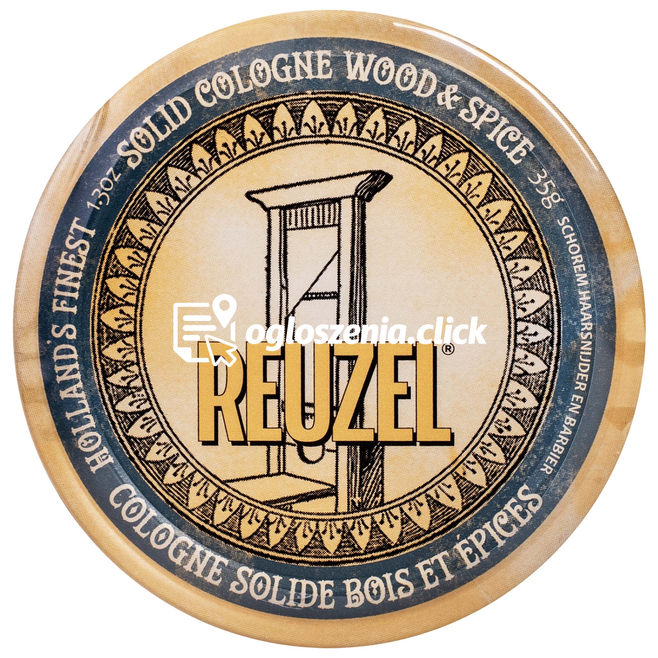 Zdjęcie produktu Reuzel Solid Cologne Wood & Spice - woda kolonska w kremie, zapobiega podraznieniom, 35g