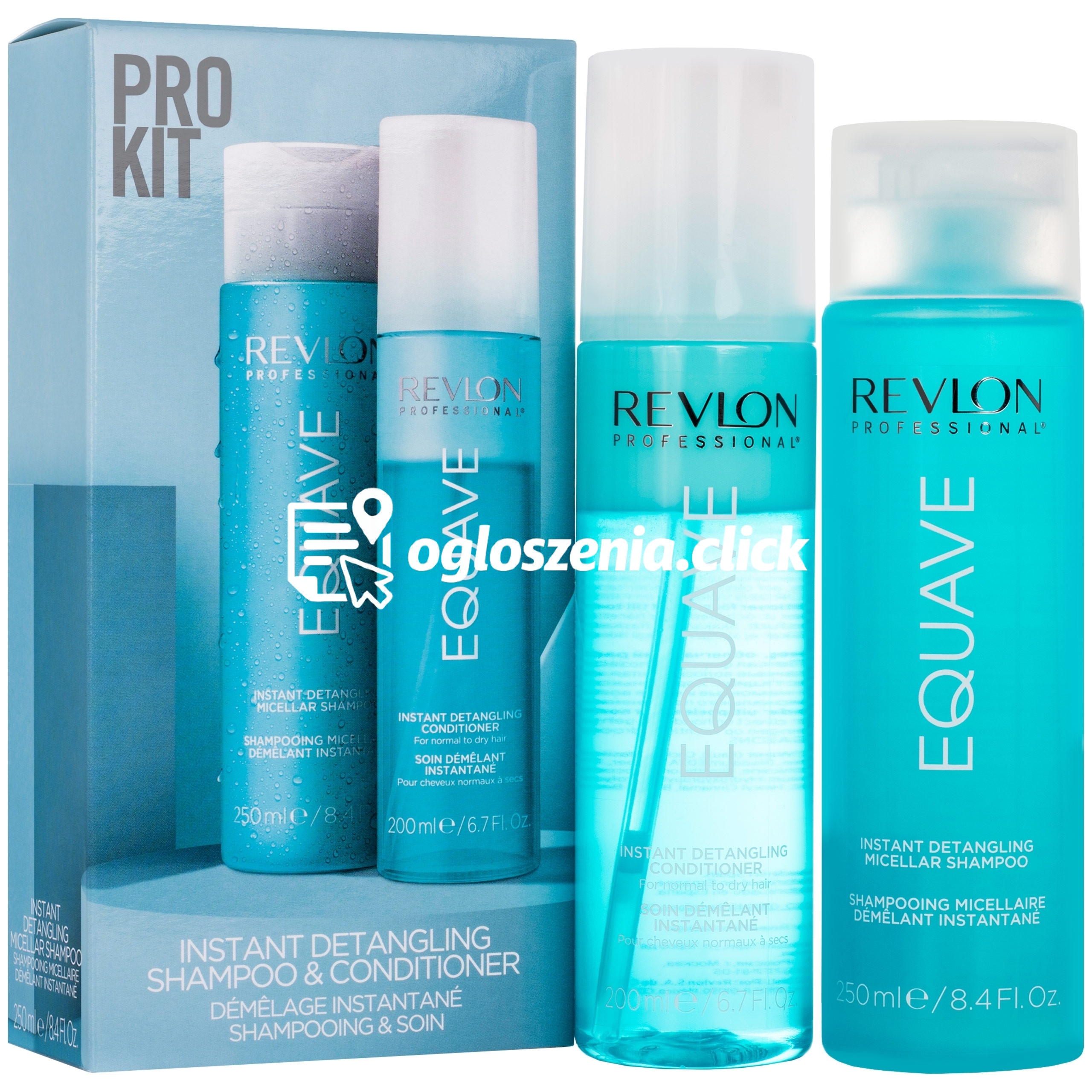 Zdjęcie produktu Revlon Equave szampon + odzywka - zestaw intensywnie nawilzajacy do wlosów zniszczonych