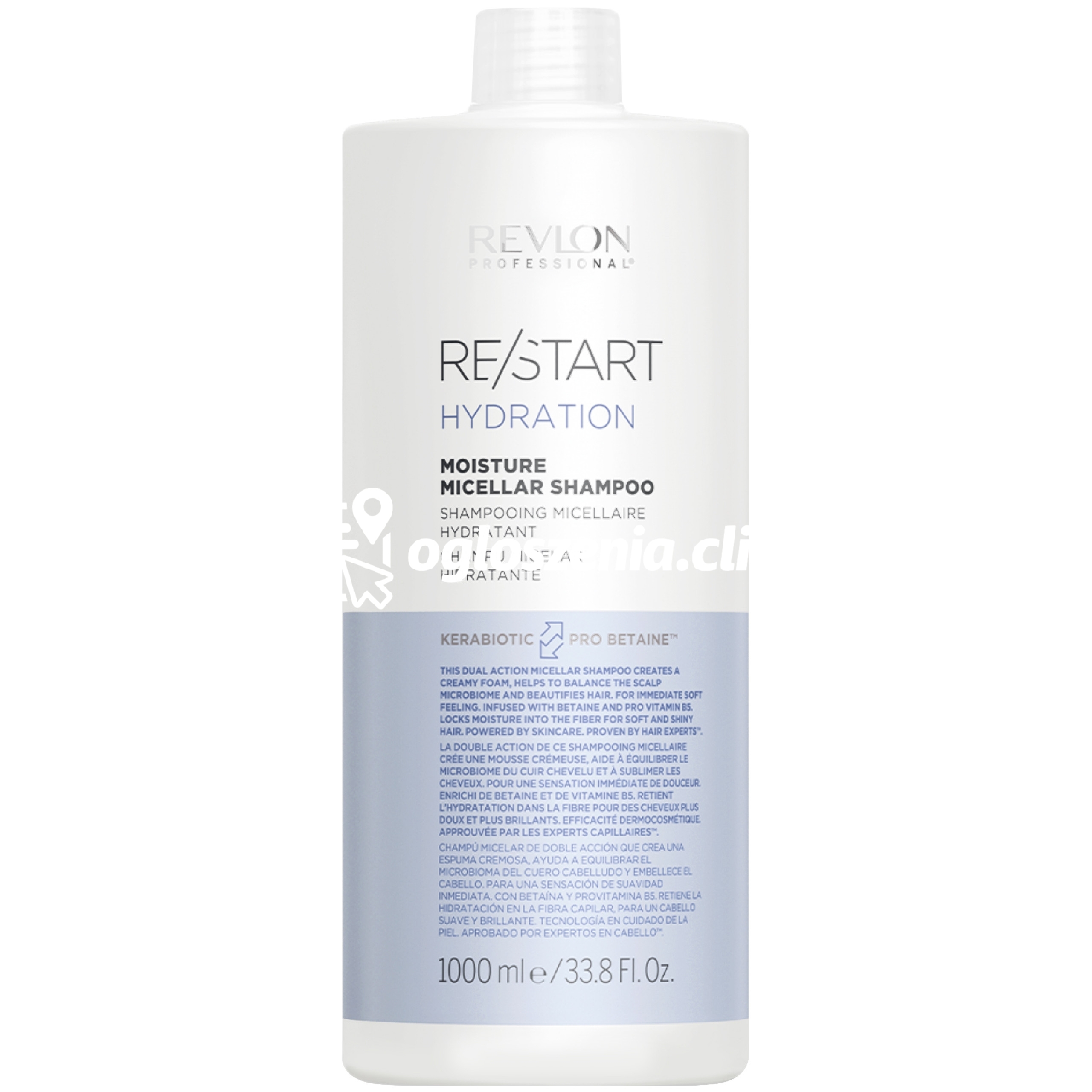 Zdjęcie produktu Revlon Restart Hydration Shampoo - nawilzajacy szampon do wlosów, 1000ml
