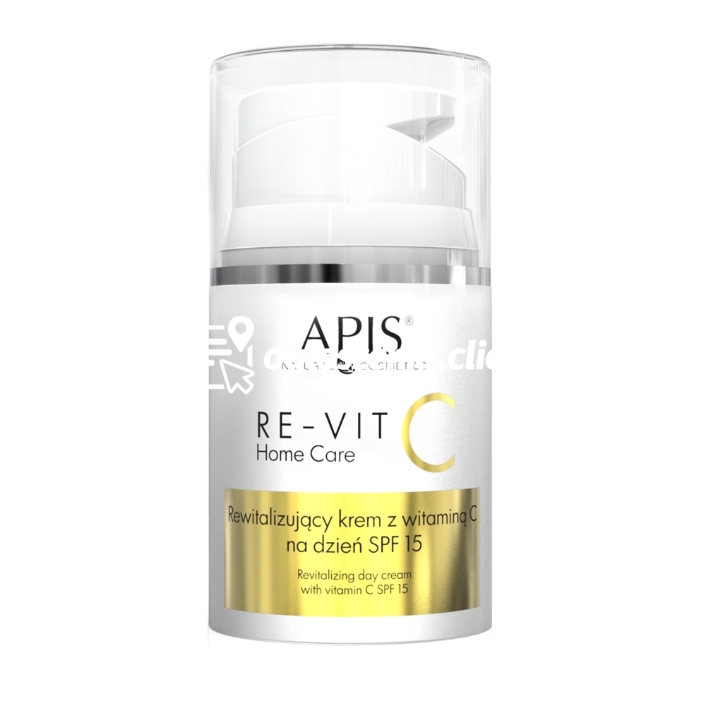Zdjęcie produktu Rewitalizujacy krem z witamina C na dzien SPF 15 Apis Professional RE-VIT C Home Care 50 ml