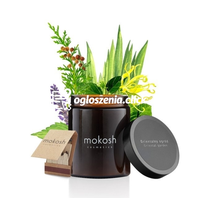 Zdjęcie produktu Roslinna swieca sojowa Orientalny ogród Mokosh 140 g