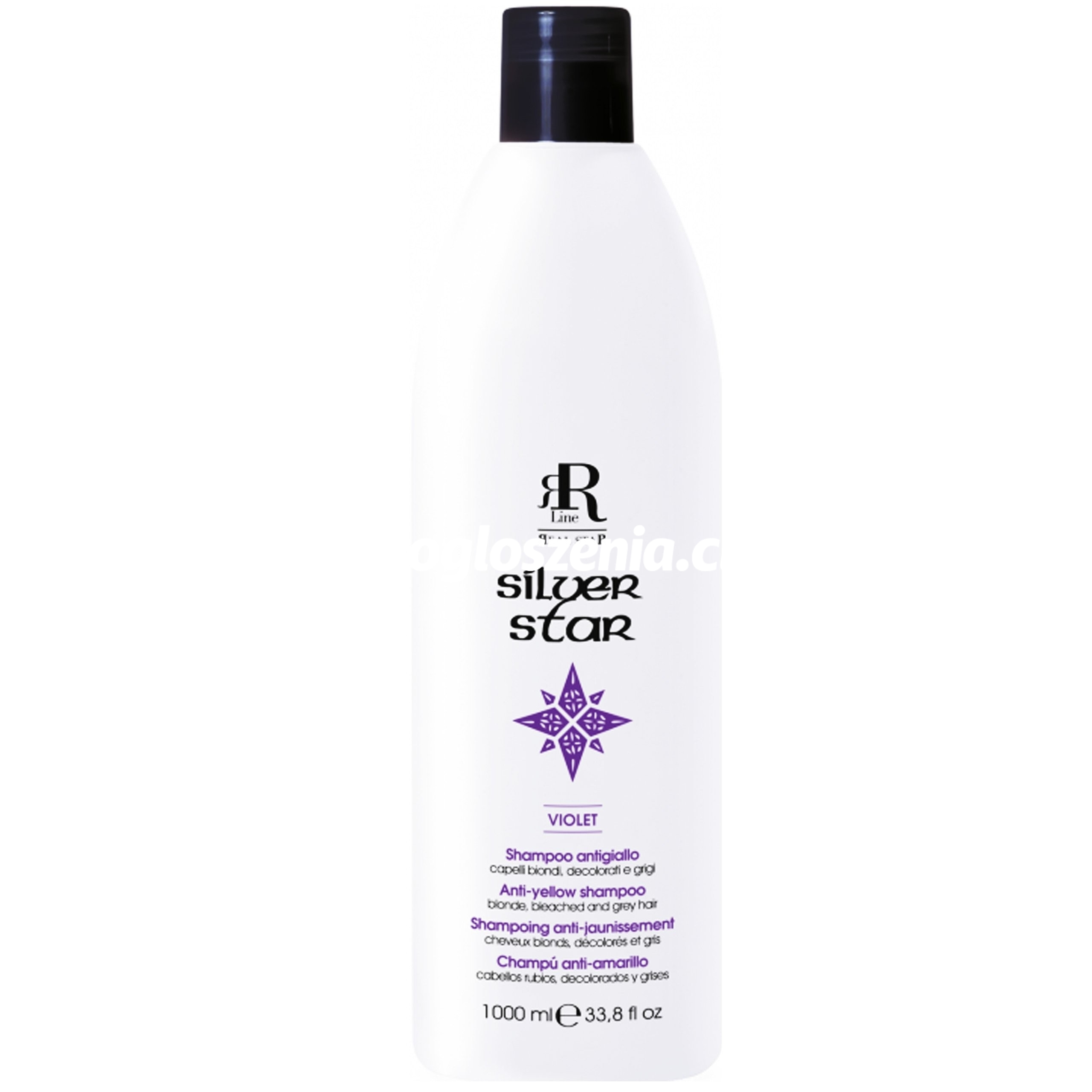Zdjęcie produktu RR Line Silver Star Violet szampon do wlosów blond i siwych, niweluje zólte odcienie 1000ml