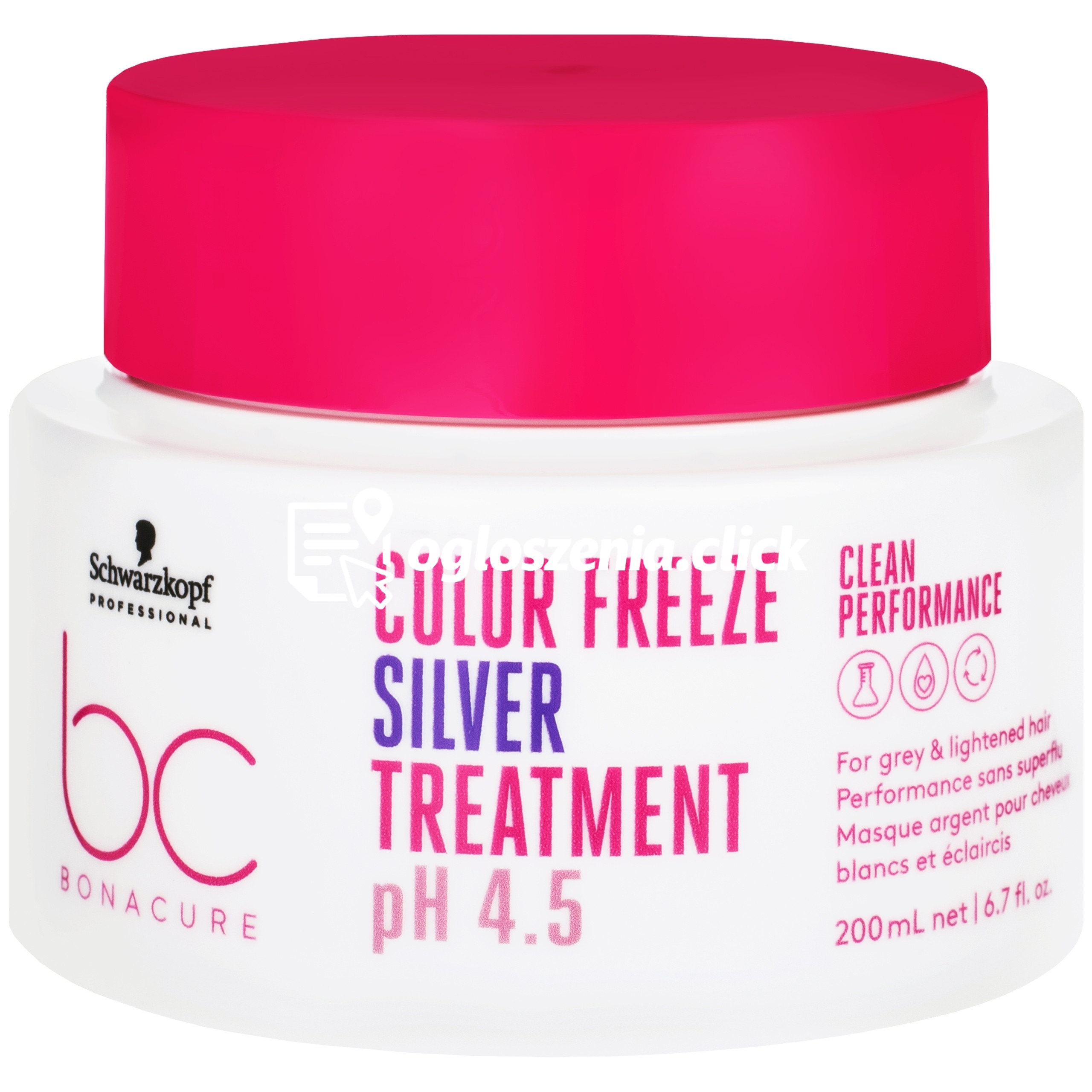 Zdjęcie produktu Schwarzkopf BC Color Freeze Silver Treatment pH 4,5 - maska do wlosów siwych 200ml