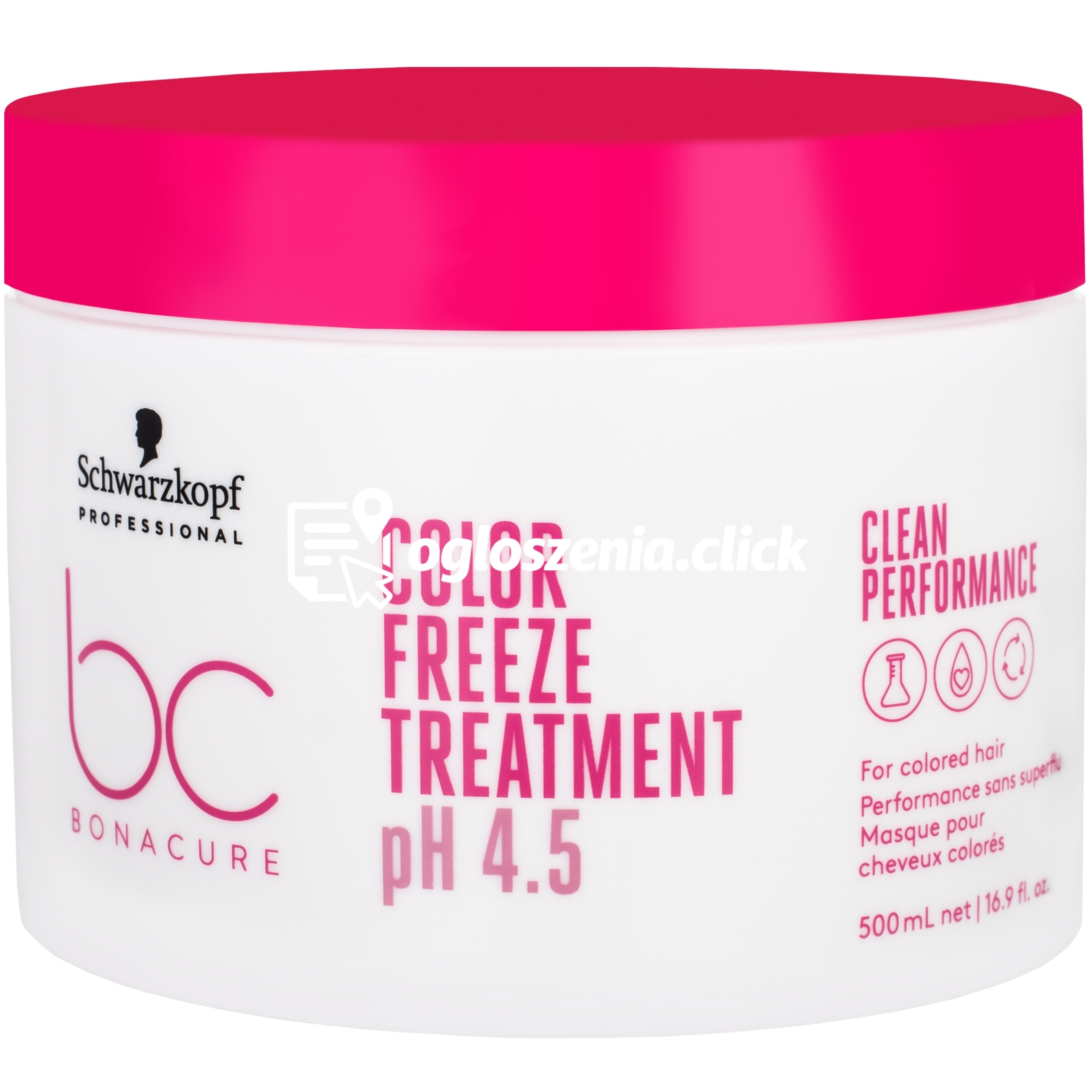 Zdjęcie produktu Schwarzkopf BC Color Freeze Treatment pH 4,5 - maska do wlosów farbowanych, 500ml