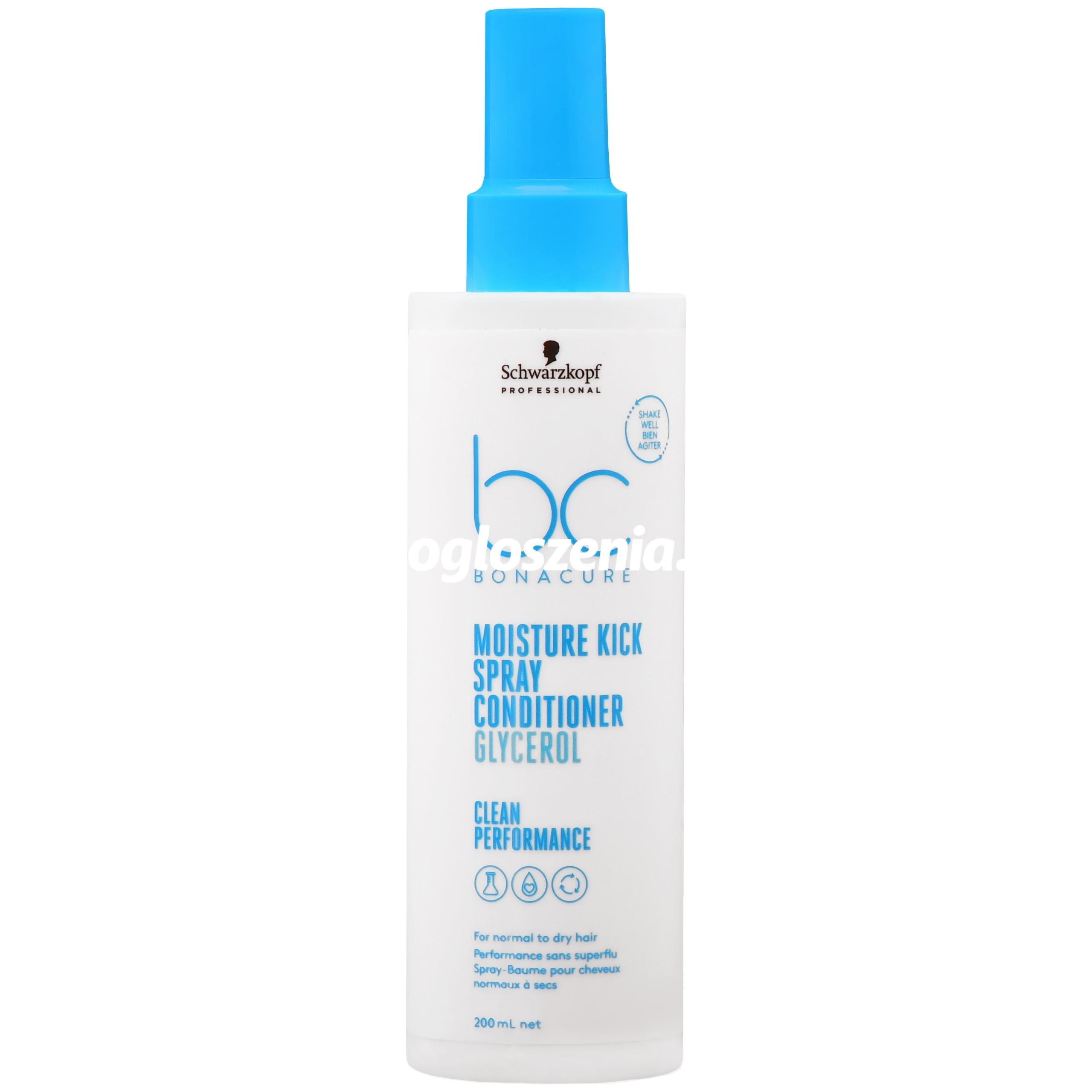 Zdjęcie produktu Schwarzkopf BC Moisture Kick Spray Conditioner Glycerol - nawilzajaca odzywka w sprayu 200ml