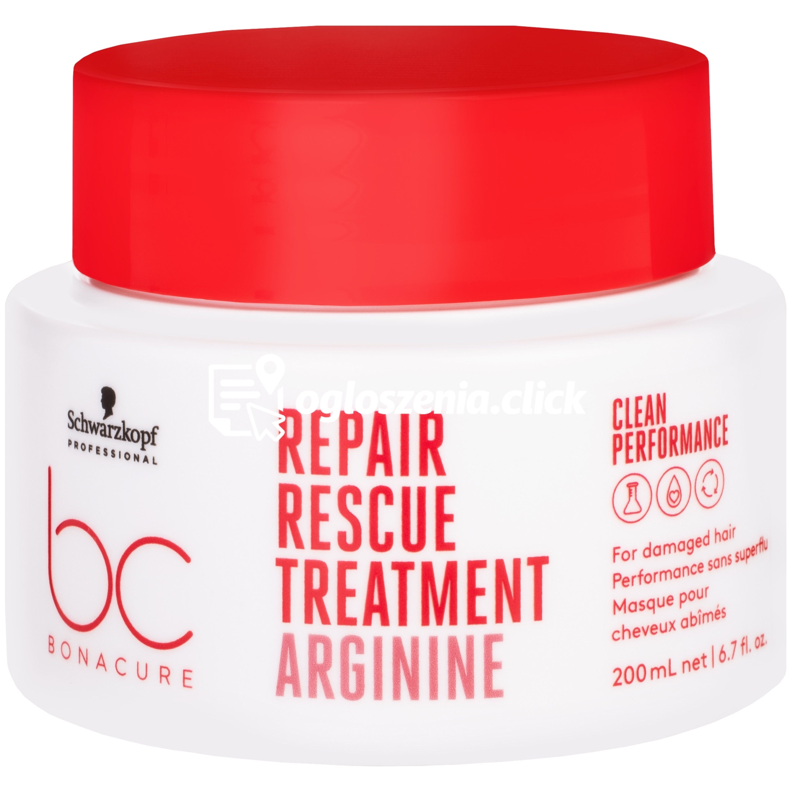 Zdjęcie produktu Schwarzkopf BC Repair Rescue Treatment Argine Mask - intensywna regenerujaca maska 500ml