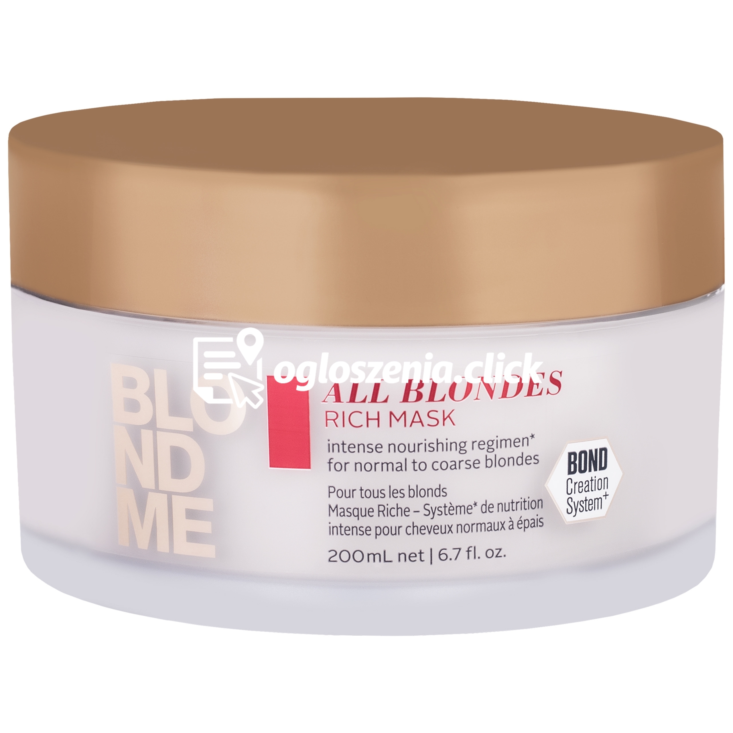 Zdjęcie produktu Schwarzkopf BlondMe All Blondes Rich Mask - maska do wlosów z proteinami kaszmiru 200ml