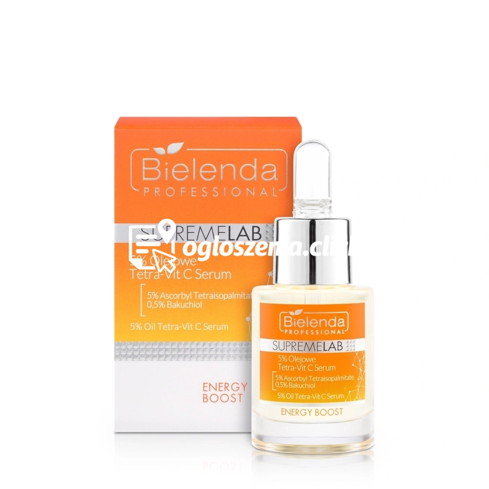 Zdjęcie produktu Serum z 5% witamina C Bielenda Supremelab Energy Boost Olejowe Tetra-Vit C 15 ml
