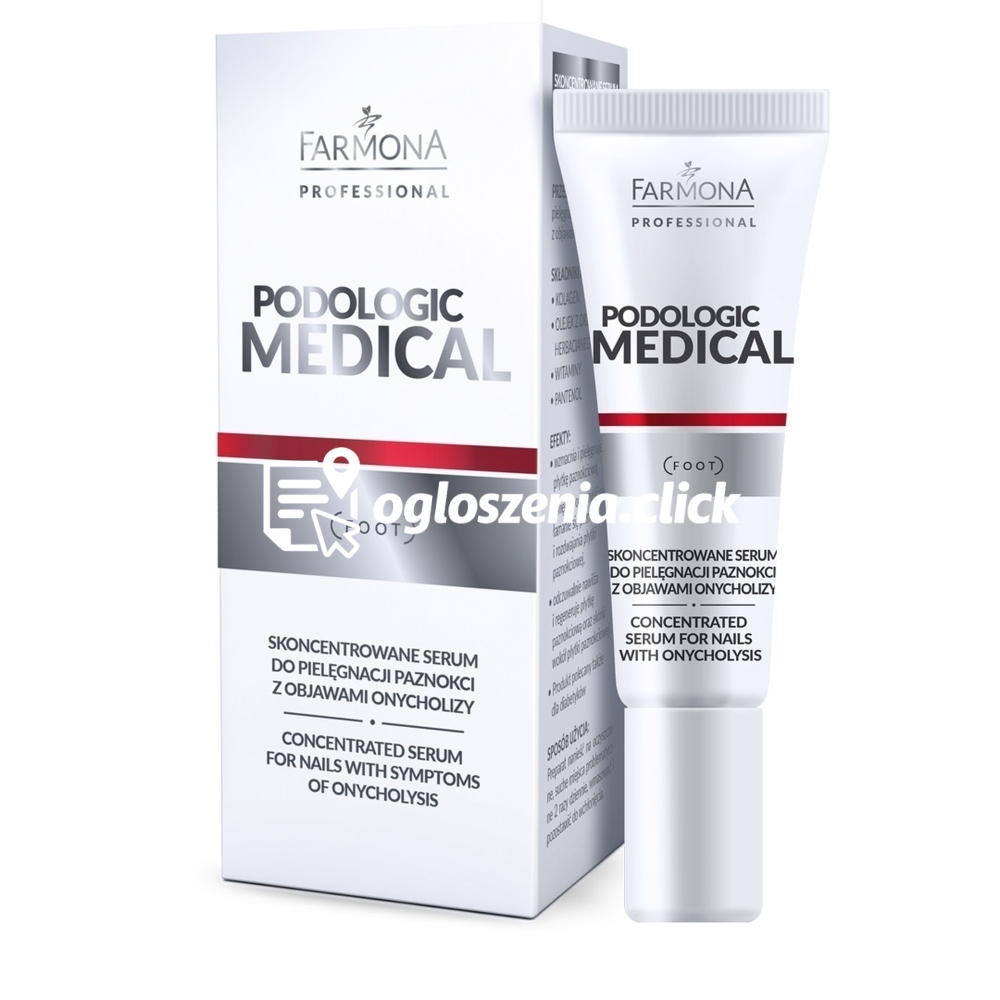 Zdjęcie produktu Skoncentrowane serum do pielegnacji paznokci z objawami onycholizy - Farmona Podologic Medical - 15 ml
