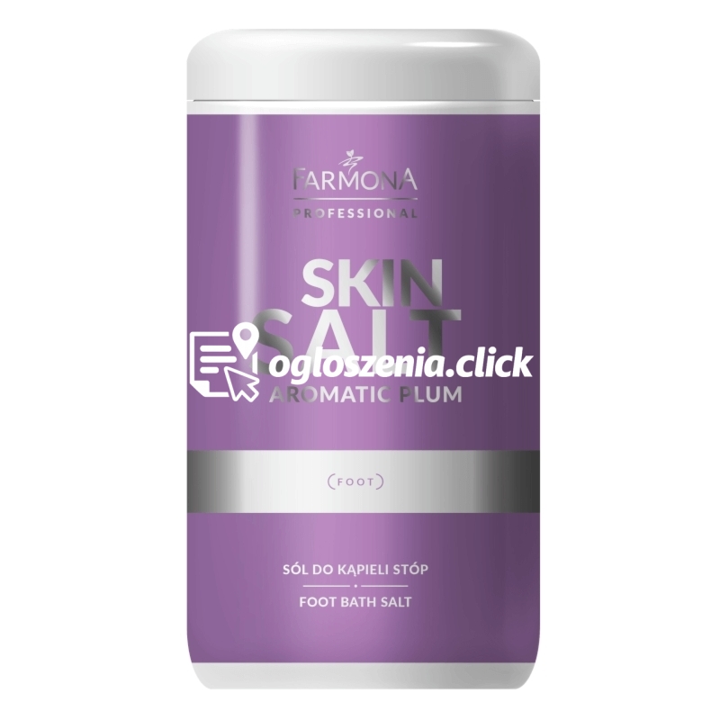 Zdjęcie produktu Sól do kapieli stóp - Farmona Skin Salt Aromatic Plum - 1400 g