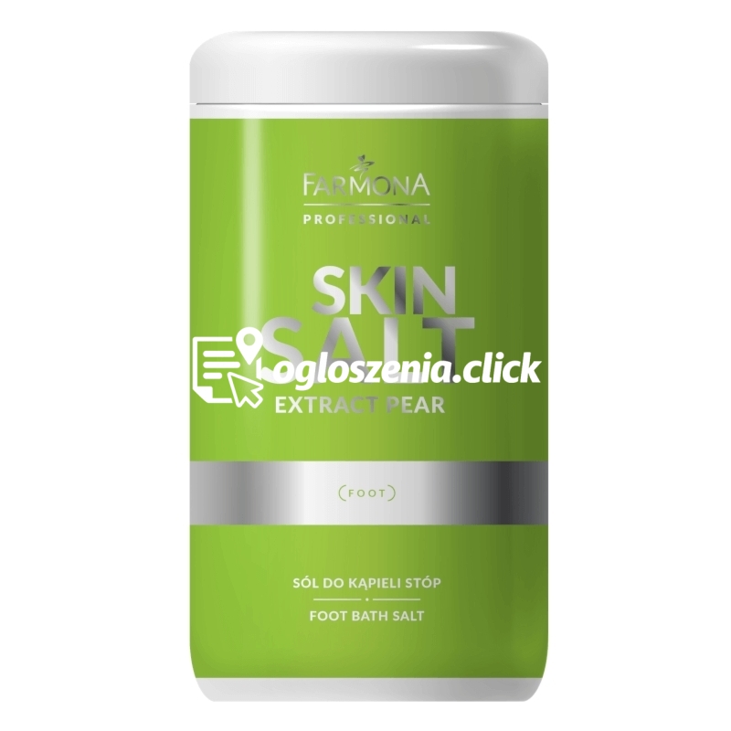 Zdjęcie produktu Sól do kapieli stóp - Farmona Skin Salt Extract Pear - 1400 g