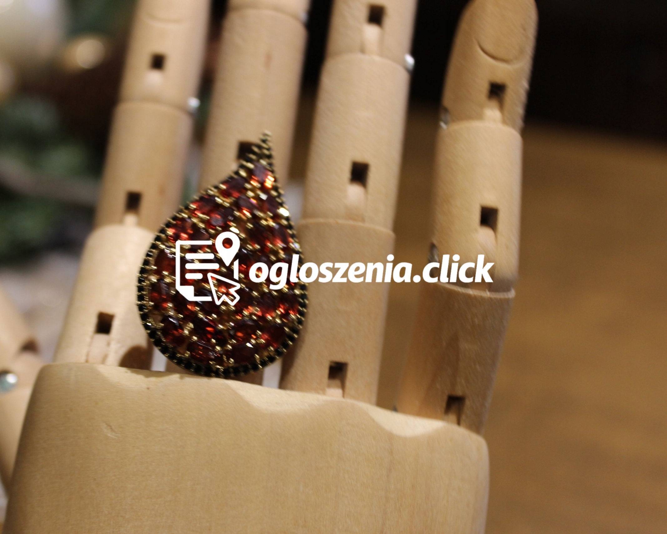 Zdjęcie produktu Srebrny pierscionek granaty spinele 925 r 14.5