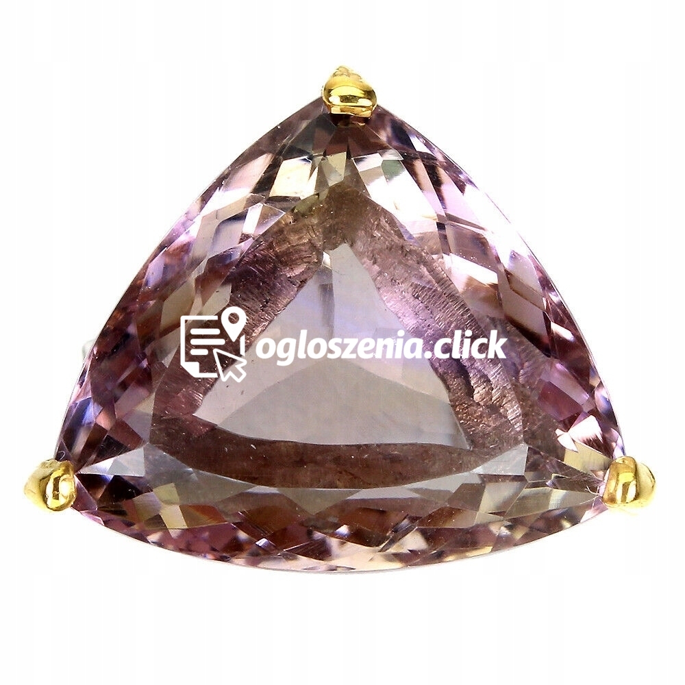 Zdjęcie produktu Srebrny pierscionek naturalny ametryn r 16 24.5ct