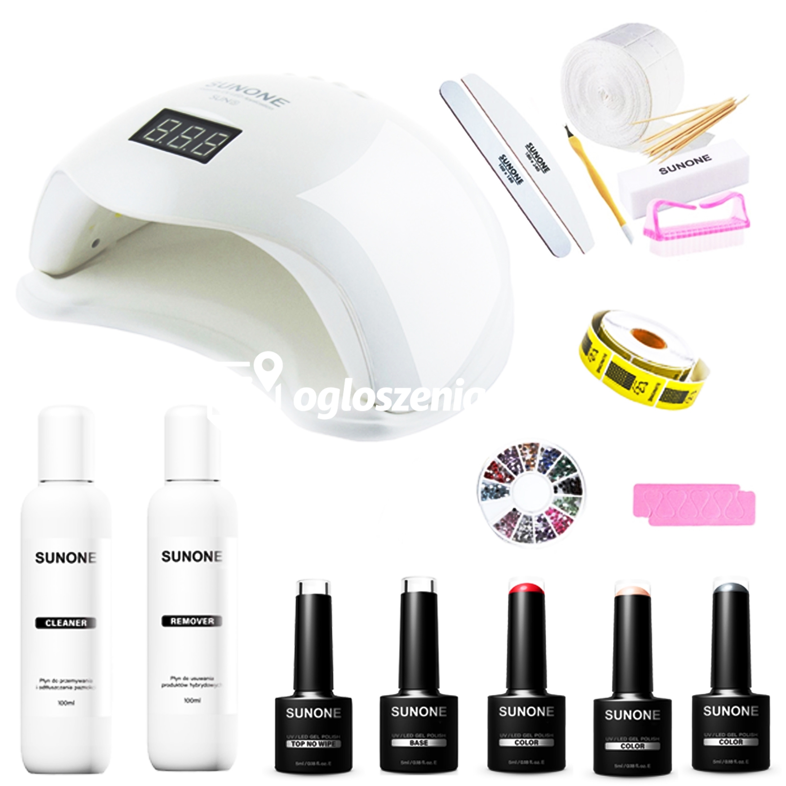 Zdjęcie produktu SunOne Na Zawsze - zestaw do hybryd, lampa LED/UV, lakiery i akcesoria