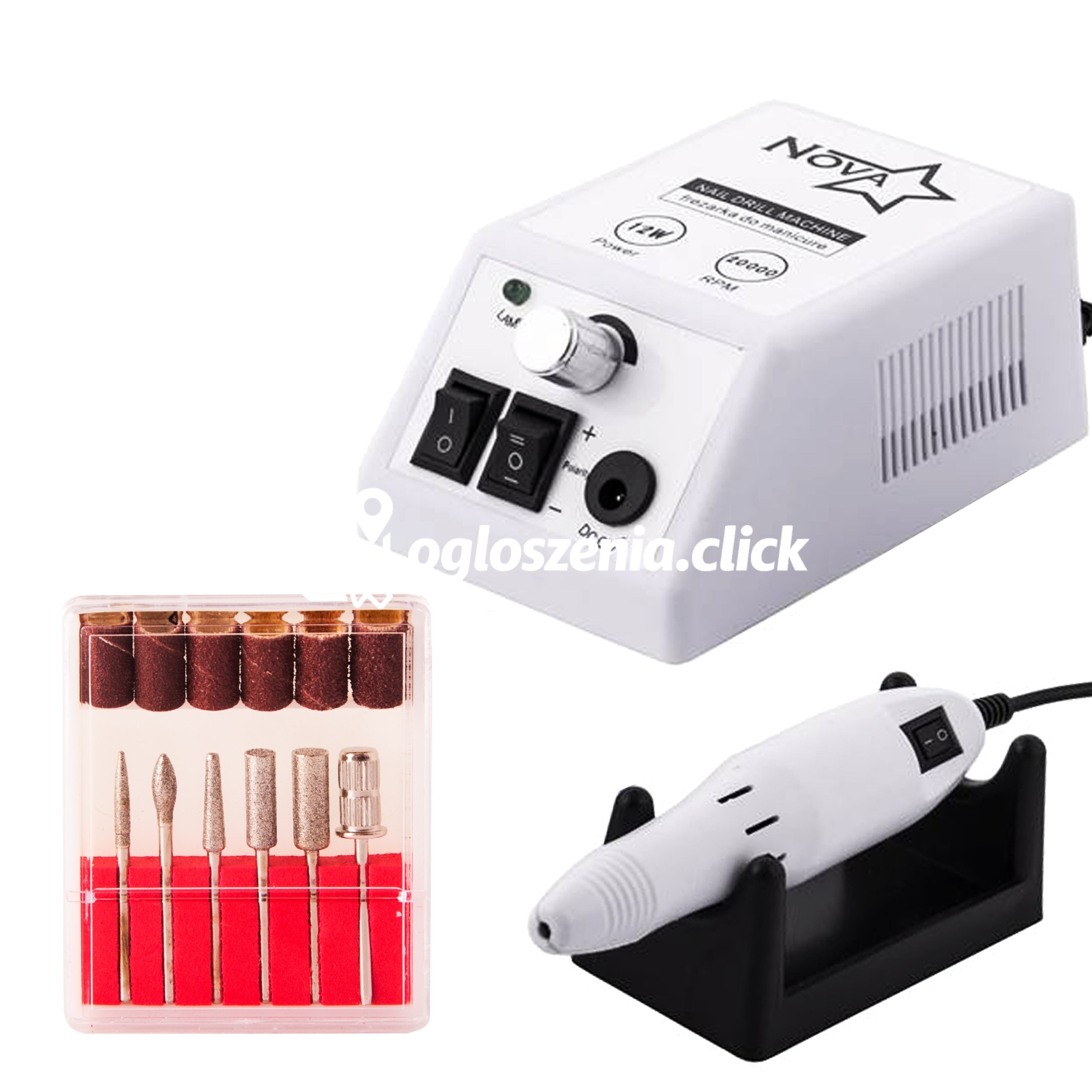 Zdjęcie produktu SunOne Nova 12W frezarka do paznokci - obustronny kierunek obrotu
