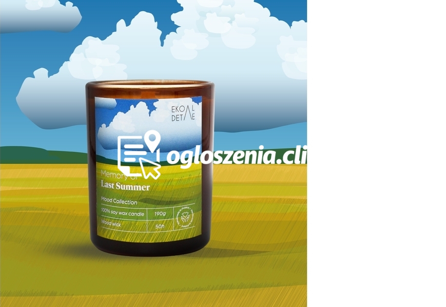 Zdjęcie produktu Swieca sojowa w szkle Memory of Last Summer, Kolekcja Mood Stories, 190 g