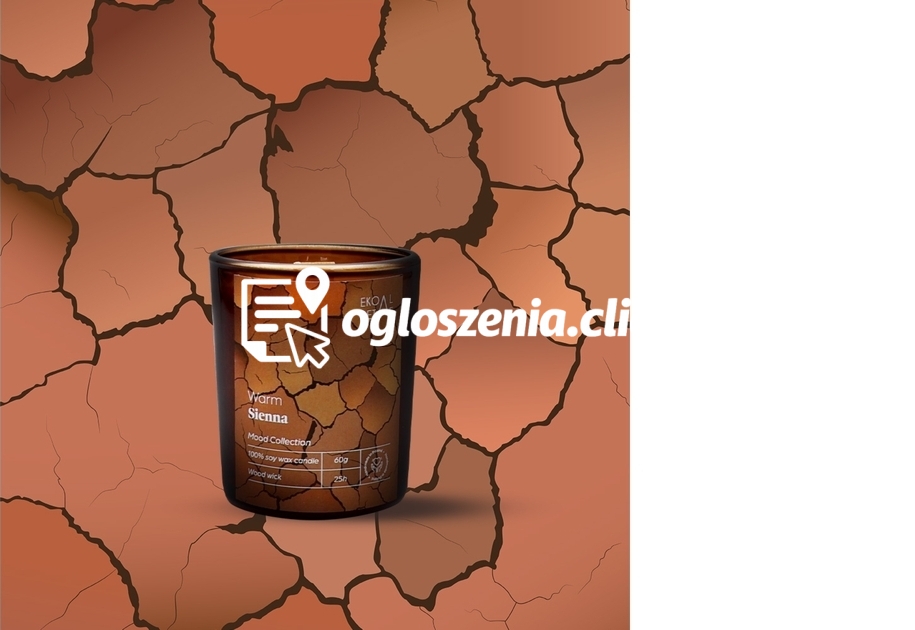 Zdjęcie produktu Swieca sojowa w szkle Warm Sienna, Kolekcja Mood Stories, 60 g
