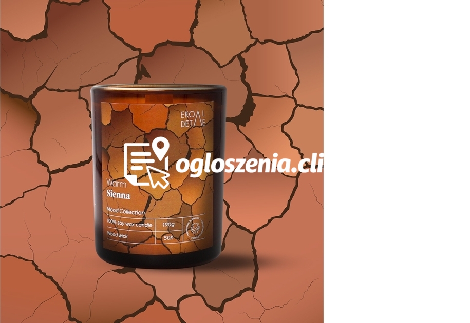 Zdjęcie produktu Swieca sojowa w szkle Warm Sienna, Kolekcja Mood Stories, 190 g