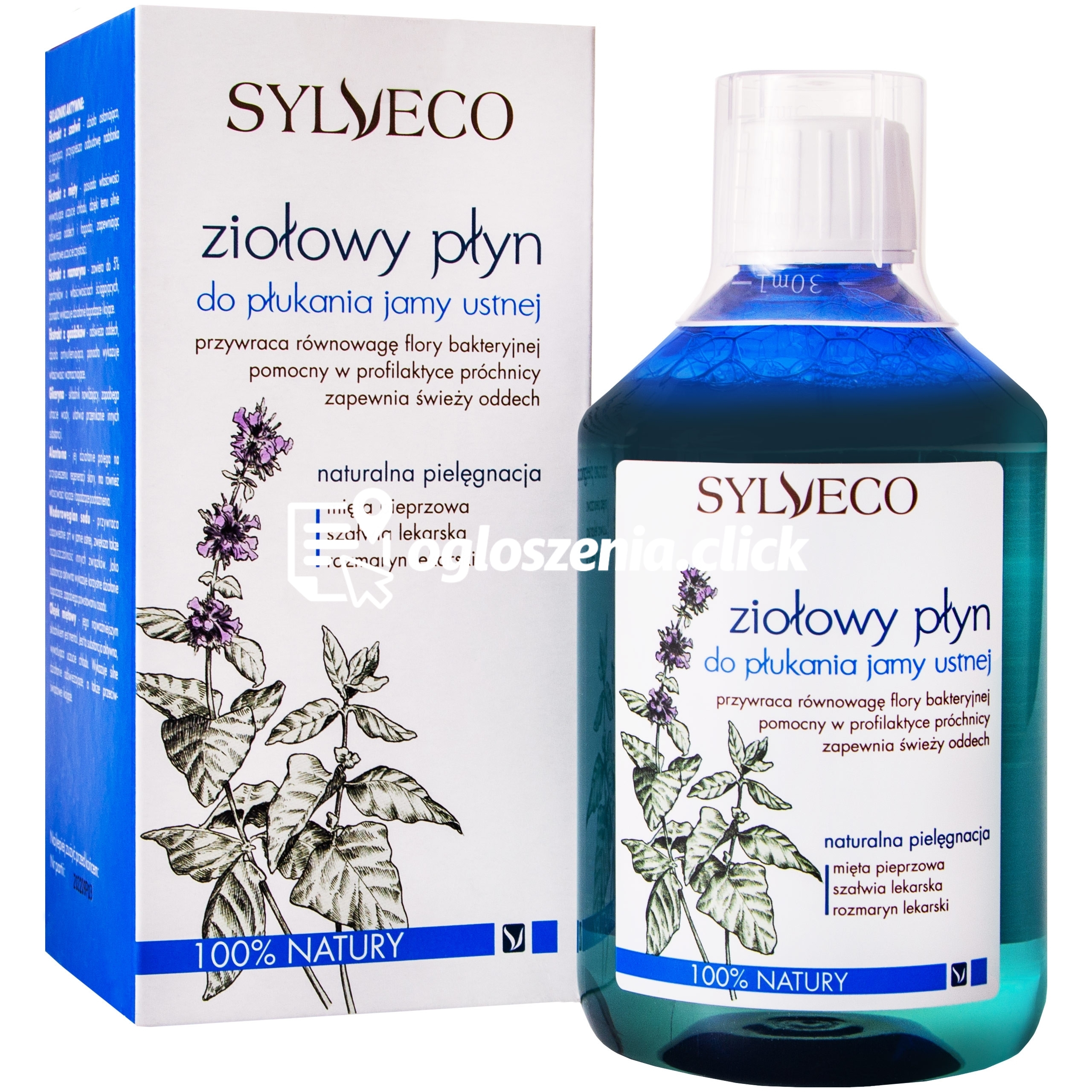 Zdjęcie produktu Sylveco Ziolowy naturalny plyn do plukania jamy ustnej 500 ml