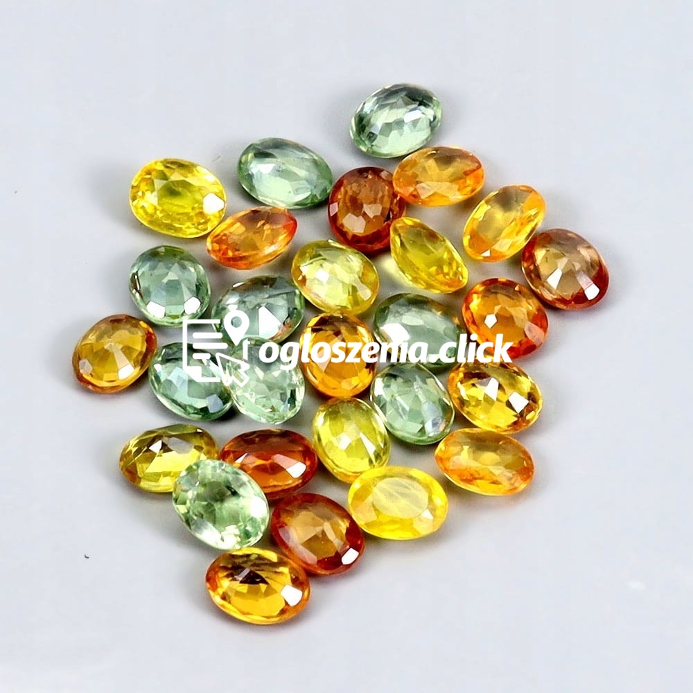 Zdjęcie produktu Szafiry Songea kamienie naturalne 4.95ct 28 sztuk IF VVS