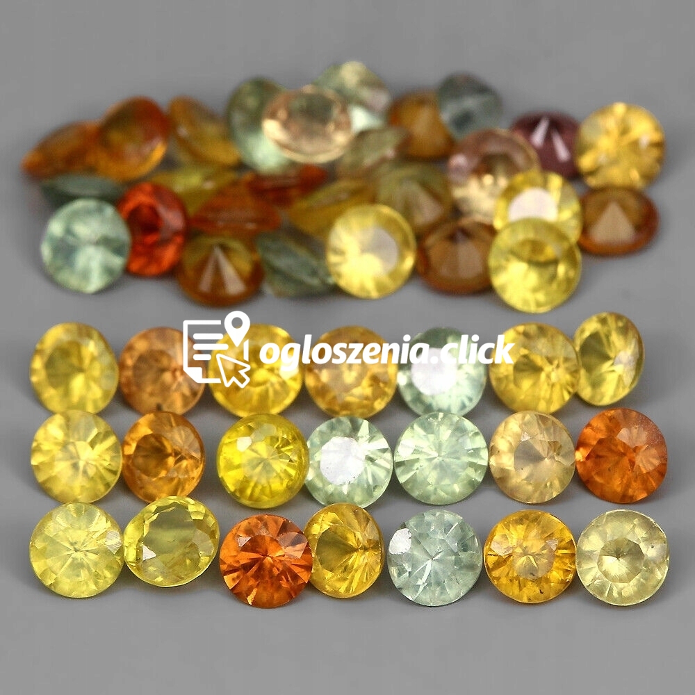 Zdjęcie produktu Szafiry Songea kamienie naturalne 4.96ct 48 sztuk