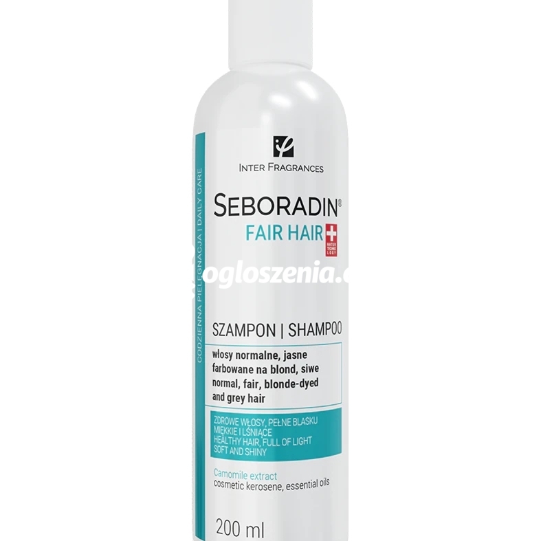 Zdjęcie produktu Szampon do jasnych wlosów naturalnych i farbowanych na blond Seboradin Jasne Wlosy 200 ml