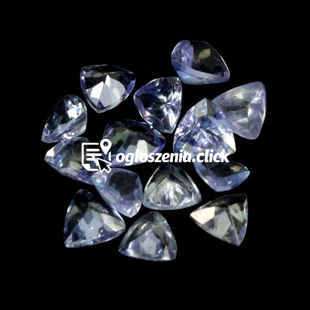Zdjęcie produktu Tanzanity 14 sztuk kamienie naturalne VVS 4.14ct