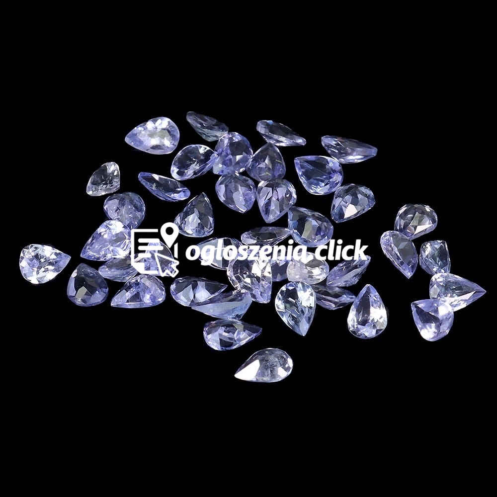 Zdjęcie produktu Tanzanity kamienie naturalne VVS 4.35ct 40 sztuk