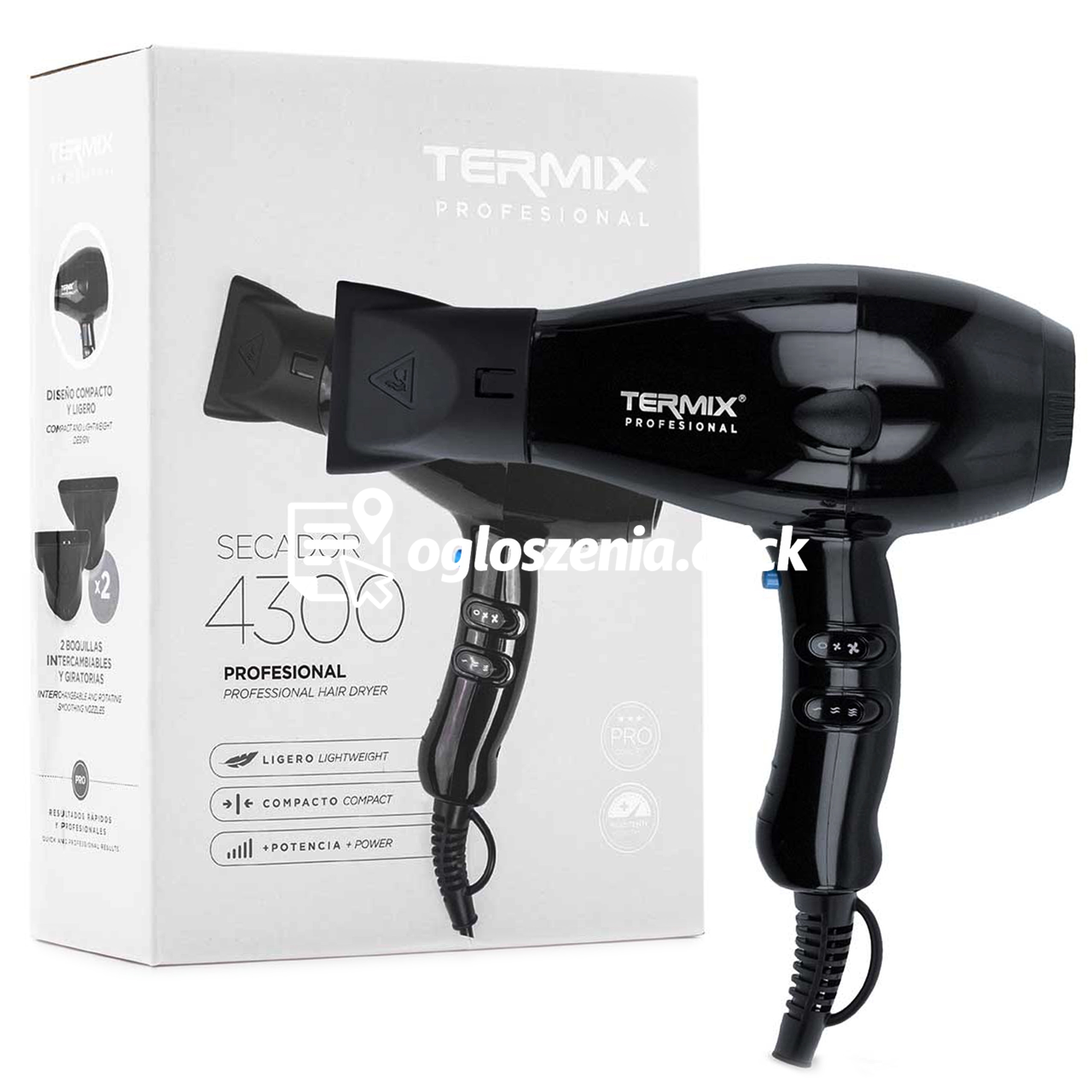 Zdjęcie produktu Termix 4300 - profesjonalna, kompaktowa suszarka do wlosów