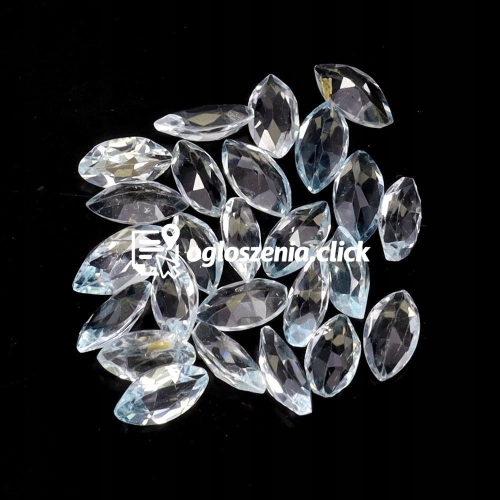 Zdjęcie produktu Topazy sky blue 25 sztuk kamienie naturalne VVS 5.9ct