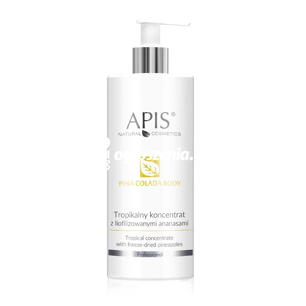 Zdjęcie produktu Tropikalny koncentrat z liofilizowanymi ananasami Apis Pina Colada Antycellulit 500 ml