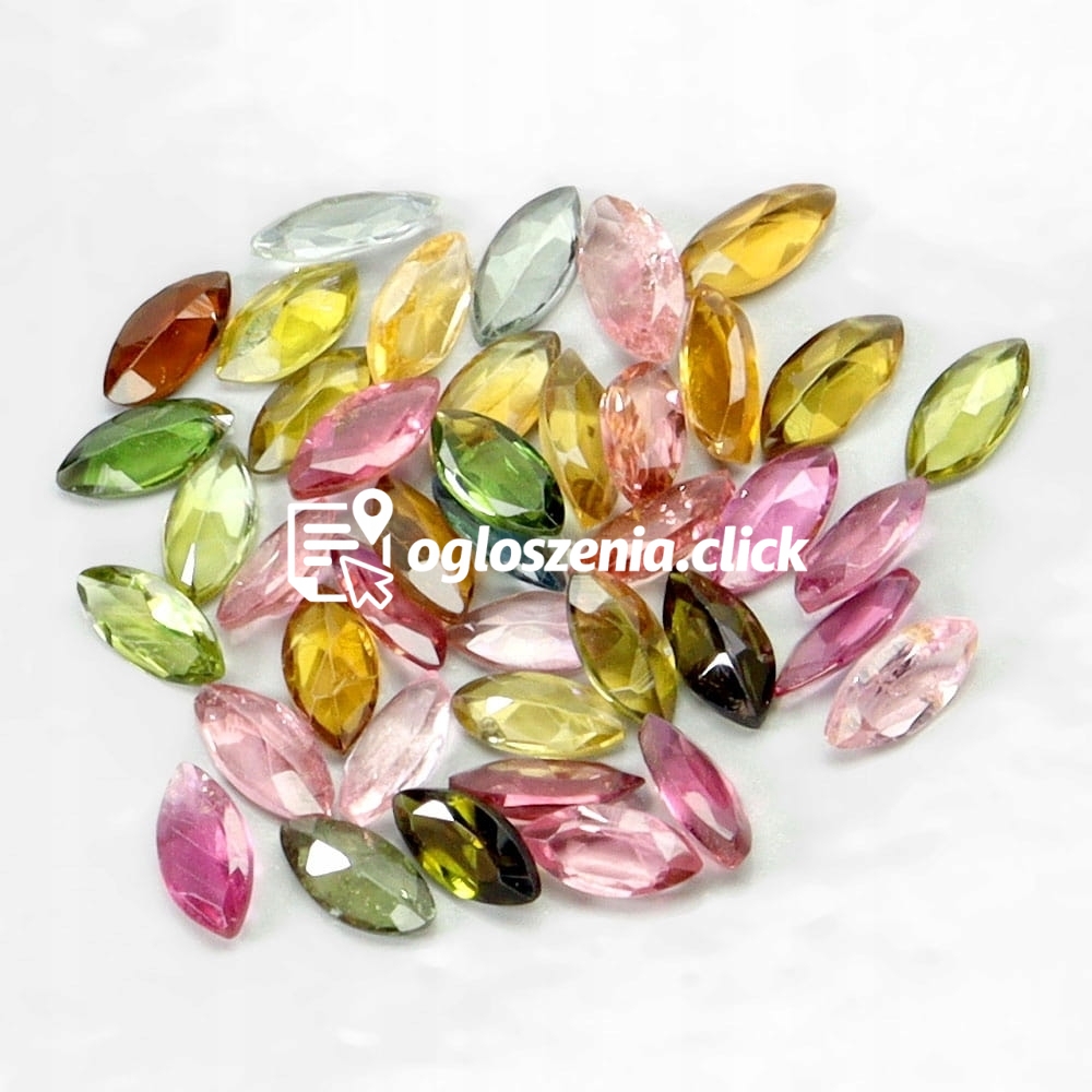 Zdjęcie produktu Turmaliny kamienie naturalne IF-VVS 4.07ct 39 sztuk