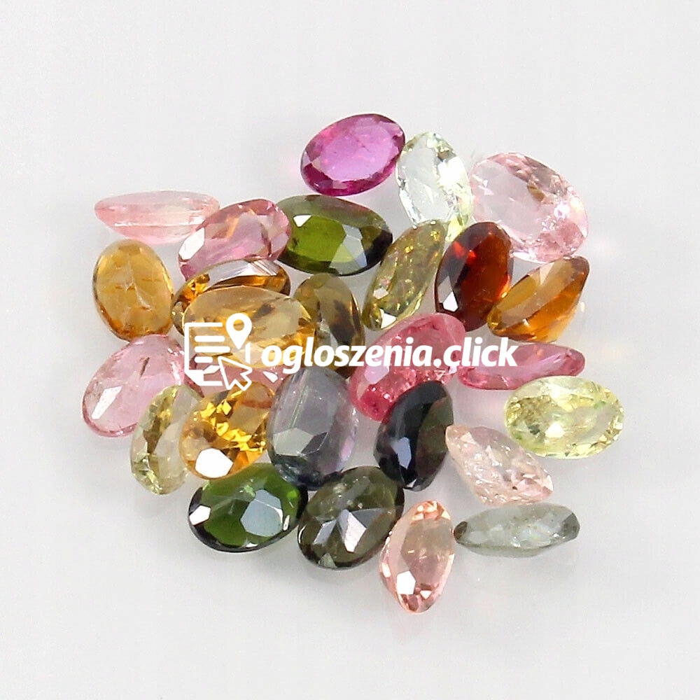Zdjęcie produktu Turmaliny kamienie naturalne IF-VVS 5.10ct 24 sztuki