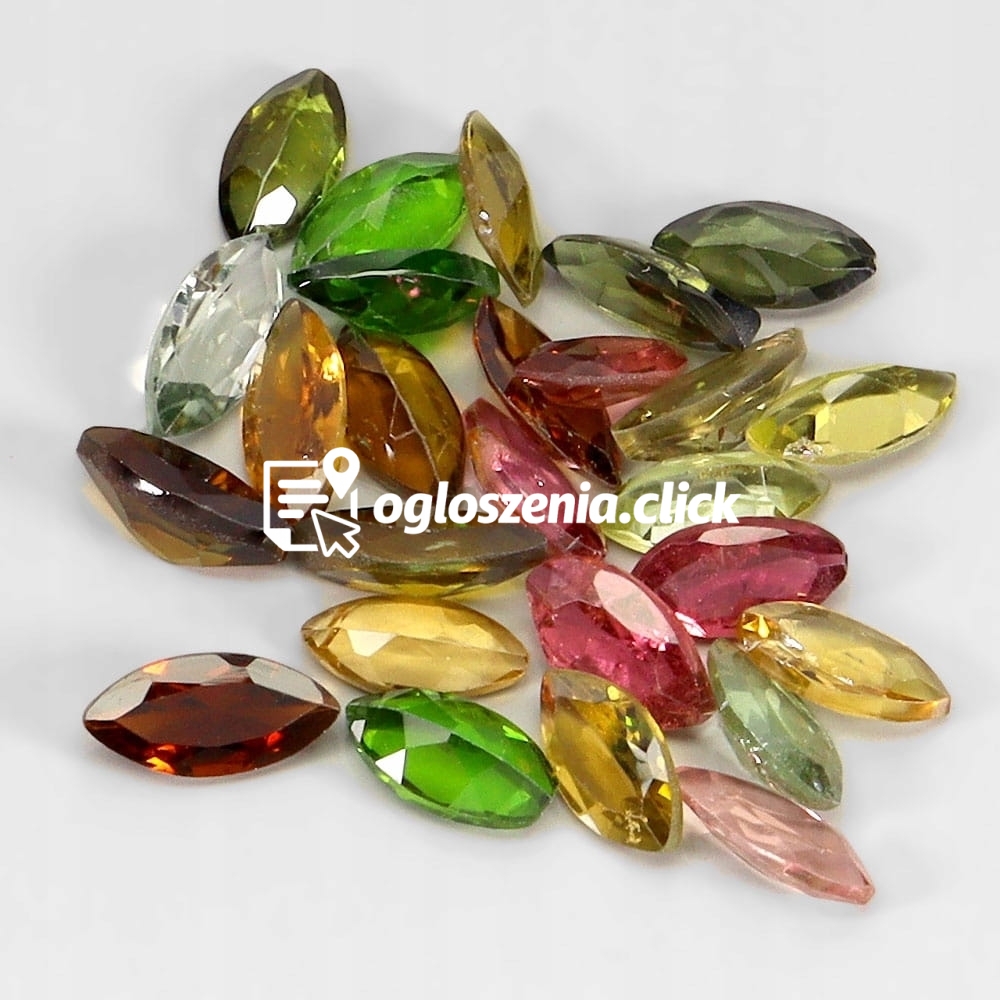 Zdjęcie produktu Turmaliny kamienie naturalne IF-VVS 5.15ct 25 sztuk