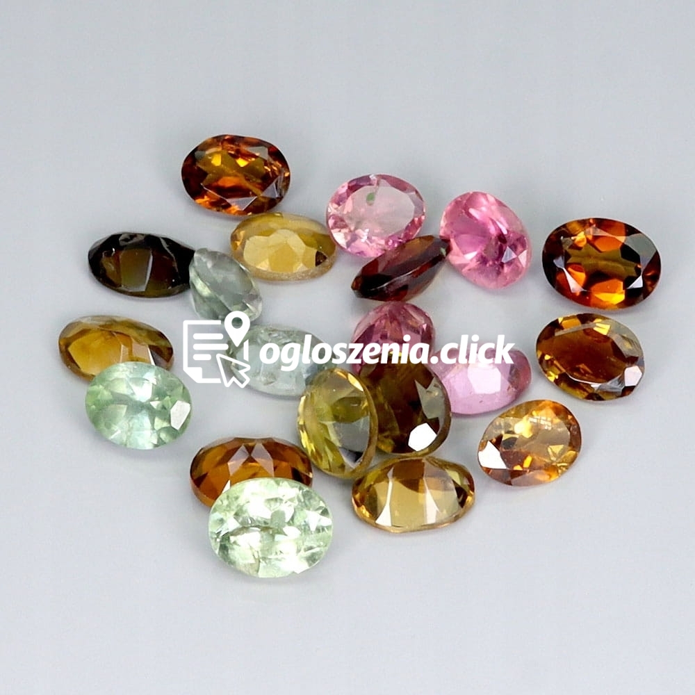Zdjęcie produktu Turmaliny kamienie naturalne IF-VVS 6.45ct 19 sztuk
