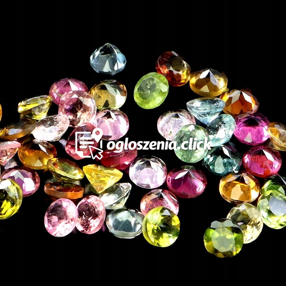 Zdjęcie produktu Turmaliny kamienie naturalne IF-VVS 4ct 45 sztuk