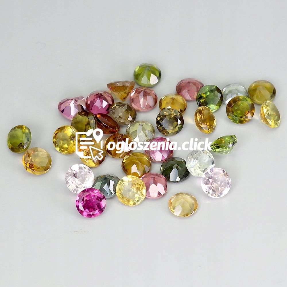 Zdjęcie produktu Turmaliny kamienie naturalne IF-VVS 5.2ct 35 sztuk