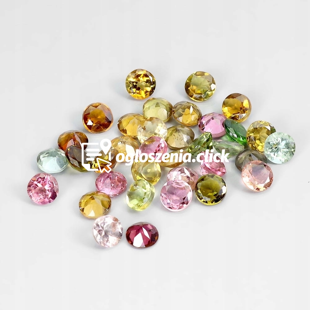 Zdjęcie produktu Turmaliny kamienie naturalne IF-VVS 5.4ct 35 sztuk
