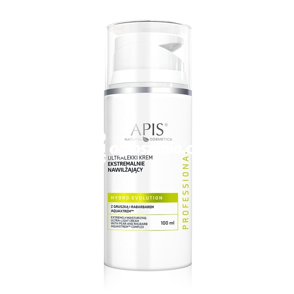 Zdjęcie produktu Ultralekki intensywnie nawilzajacy krem z gruszka i rabarbarem AQUAXTREM - Apis Hydro Evolution - 100 ml