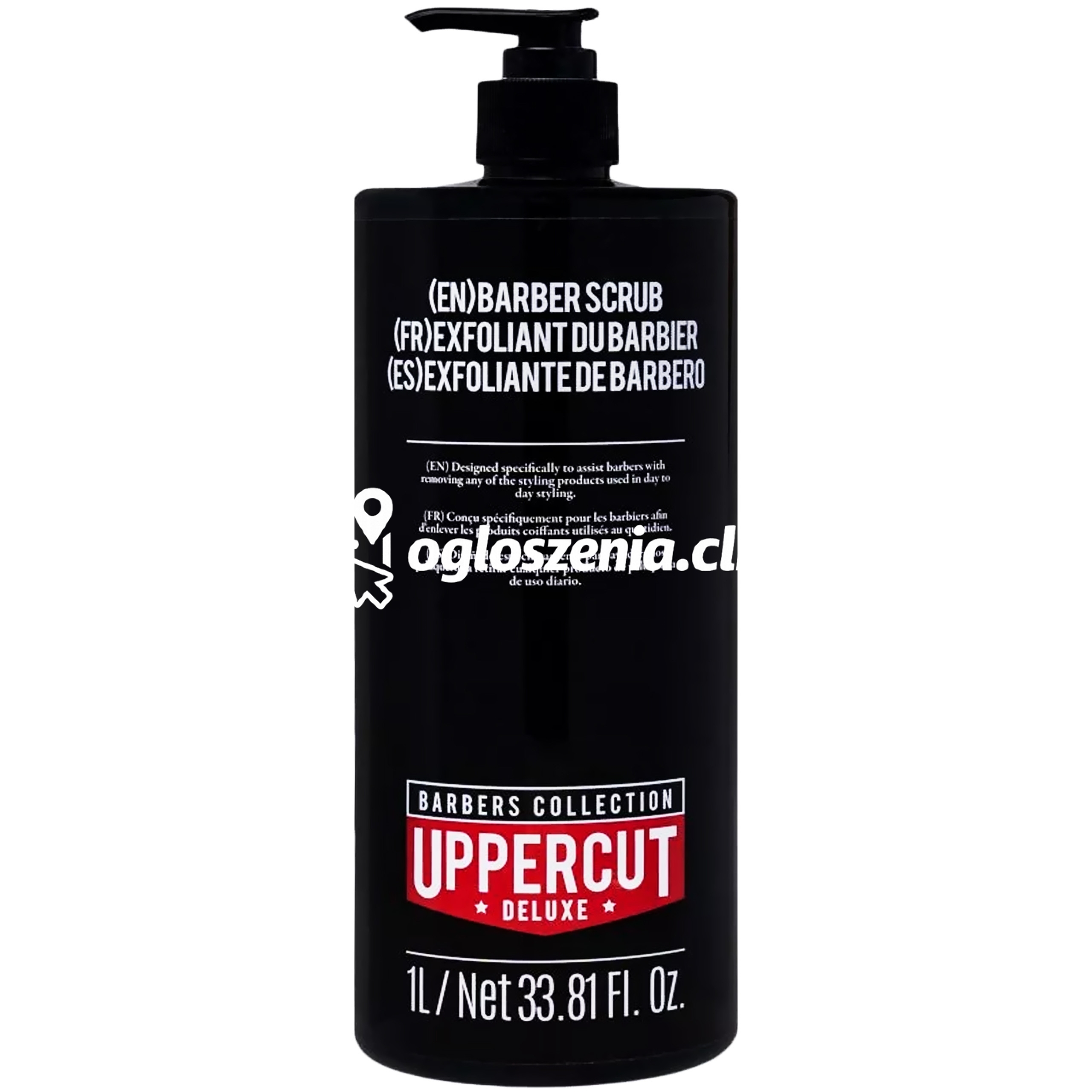 Zdjęcie produktu Uppercut Deluxe Barber Scrub - szampon z peelingiem do usuwania pomad, 1000ml