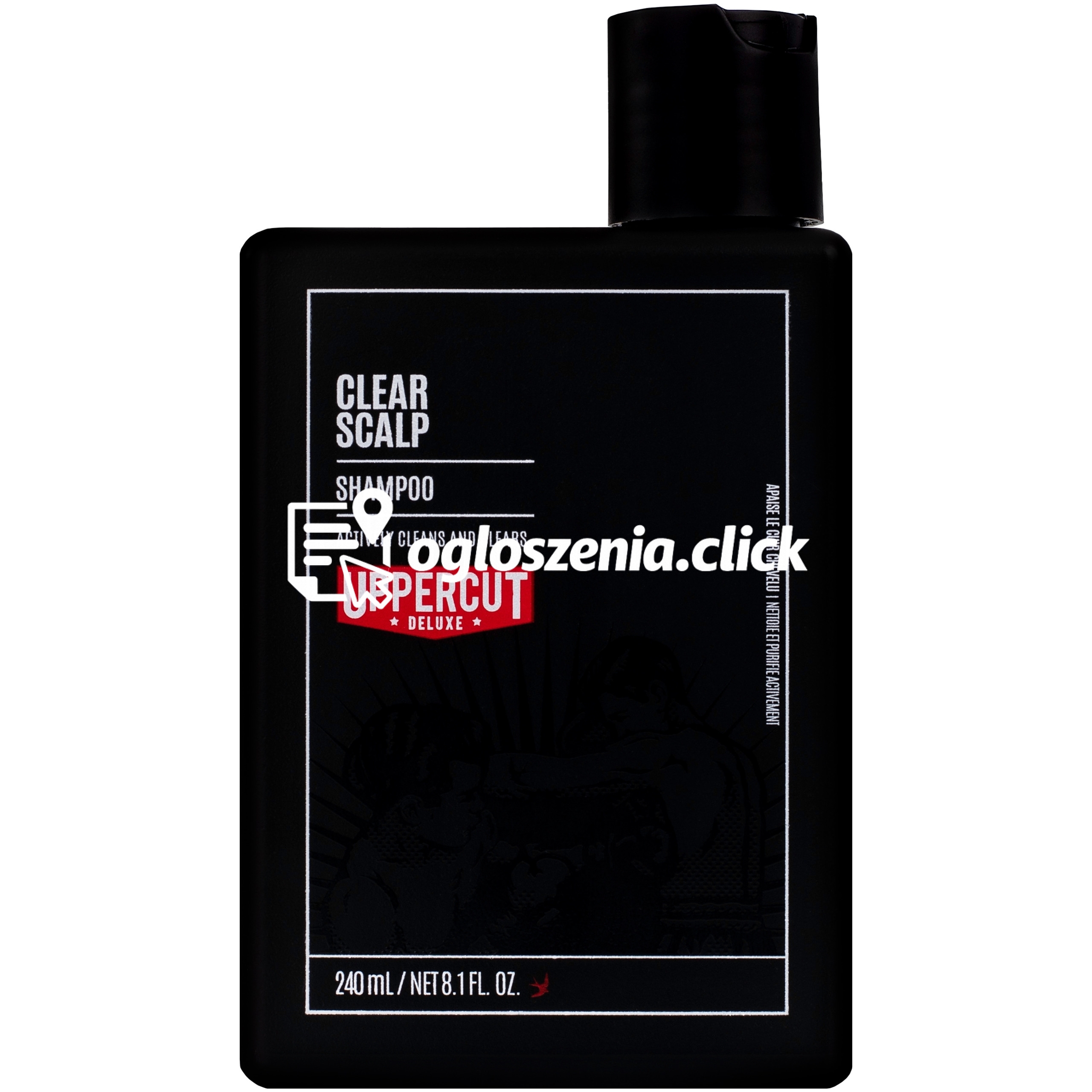 Zdjęcie produktu Uppercut Deluxe Clear Scalp Shampoo – szampon redukujacy swedzenie skóry glowy, 240ml