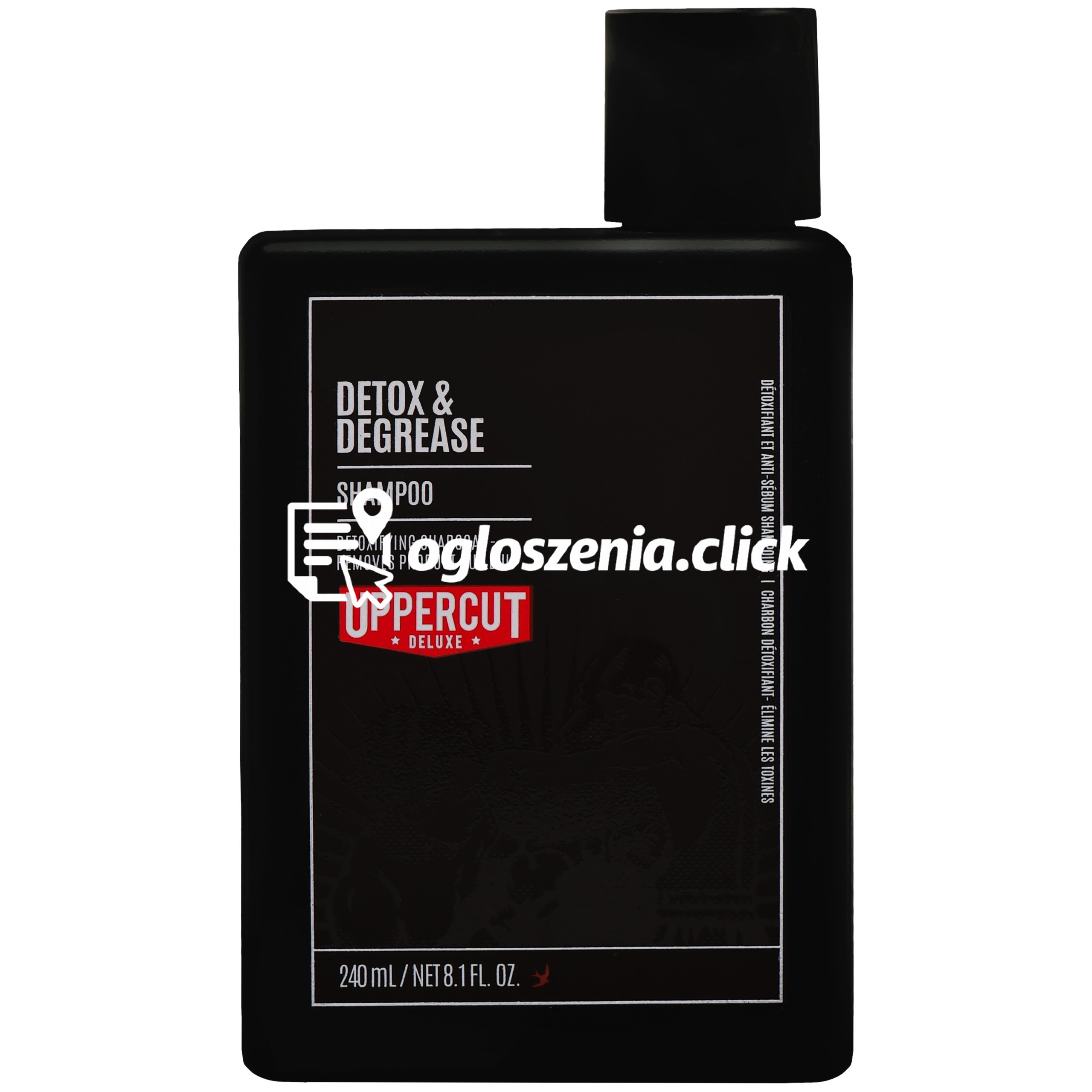 Zdjęcie produktu Uppercut Deluxe Detox&Degrease Shampoo – oczyszczajacy szampon do wlosów, 240ml