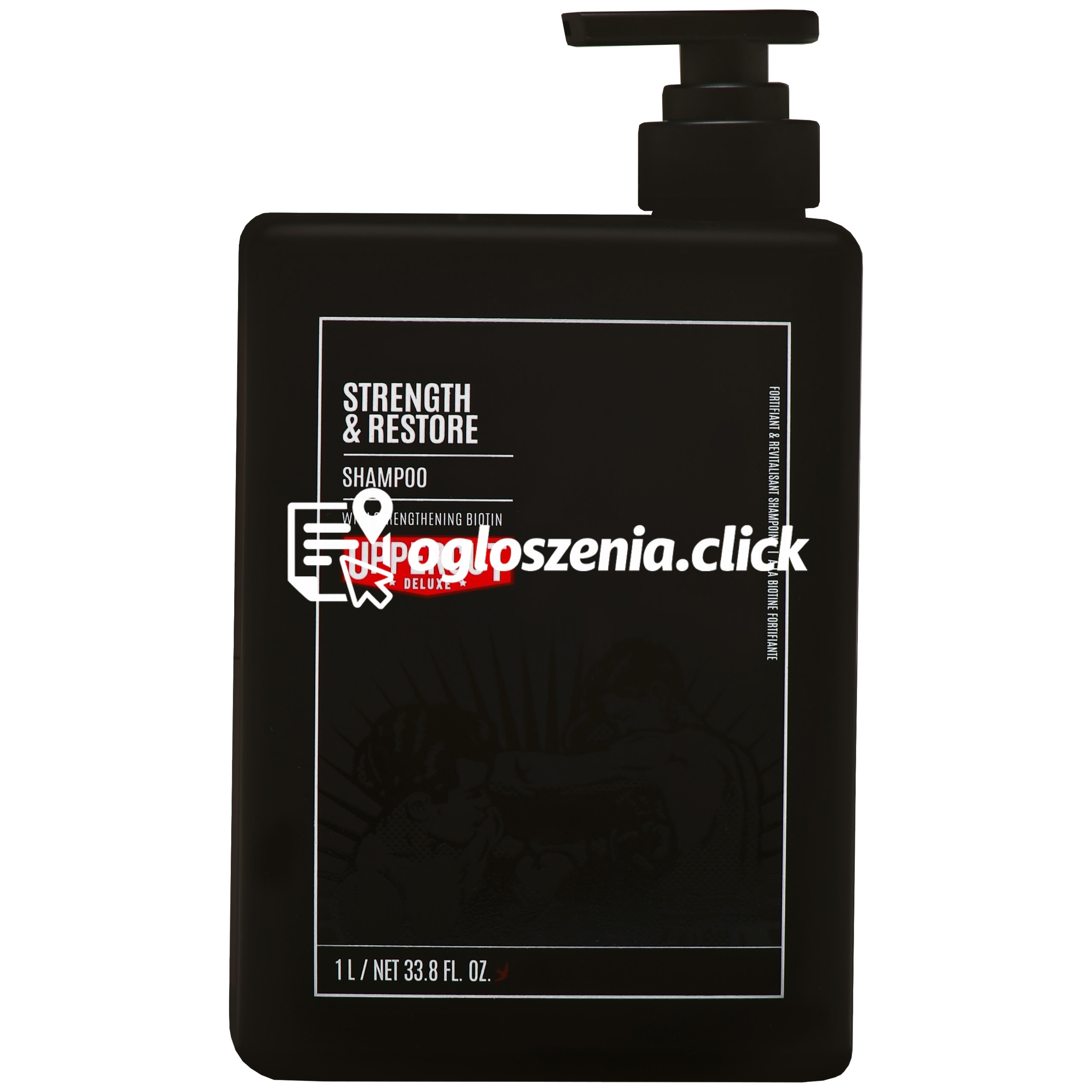 Zdjęcie produktu Uppercut Deluxe Strenght & Restore Shampoo – wzmacniajaco-odbudowujacy szampon, 1000ml