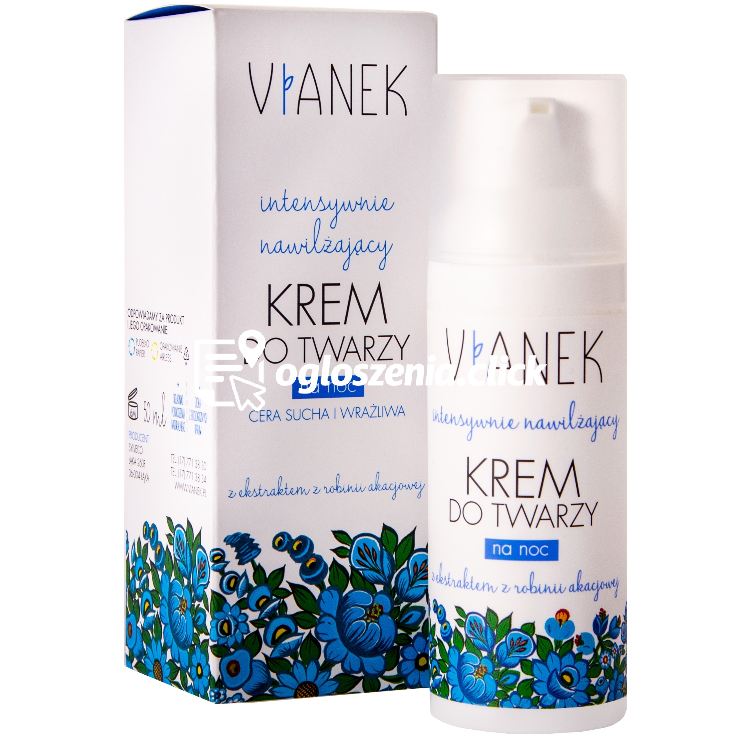 Zdjęcie produktu Vianek Intensywnie nawilzajacy krem do twarzy na noc 50 ml