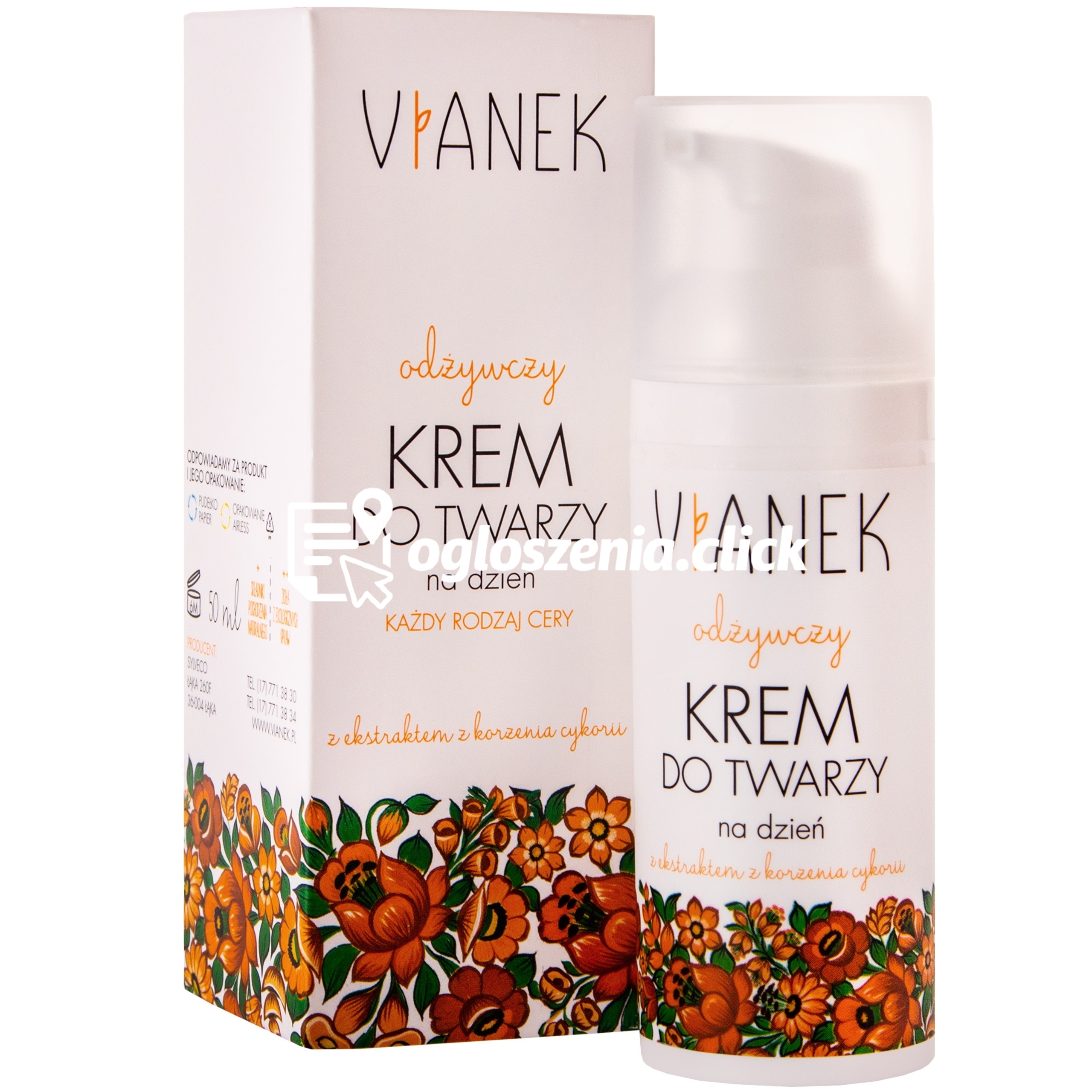 Zdjęcie produktu Vianek Odzywczy krem do twarzy na dzien wygladzajacy, 50 ml