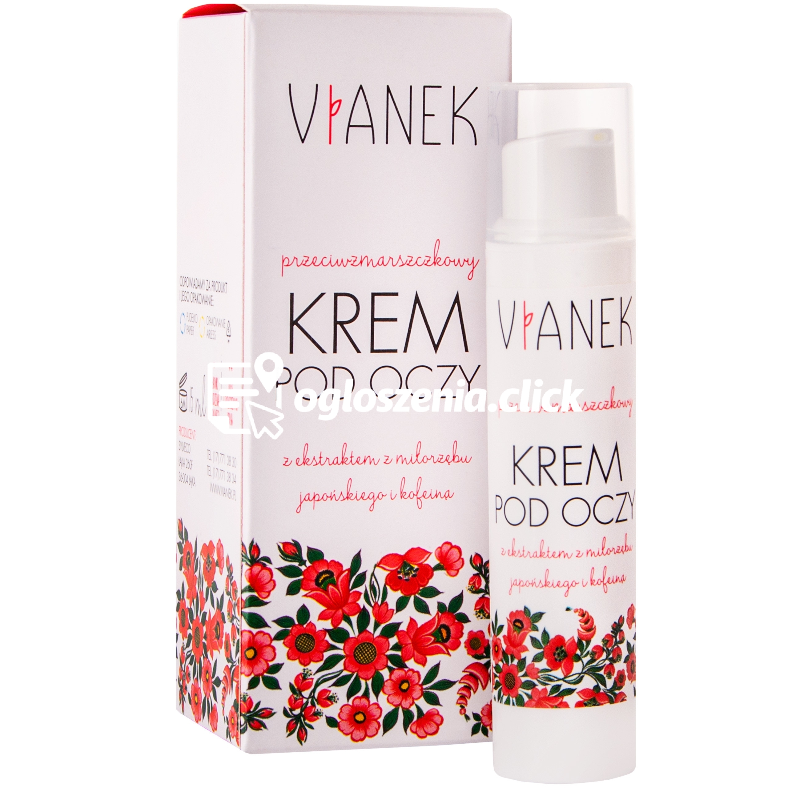 Zdjęcie produktu Vianek Przeciwzmarszczkowy ujedrniajacy krem pod oczy 15 ml